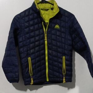 Snozu Navy Jacket with Lime Accent
